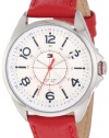 Tommy Hilfiger Women's 1781265 Sport Red Leather Stainless Steel Watch