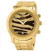 Breda Women's 2308-GoldZebra Jordan Oversized Boyfriend Gold Zebra Watch