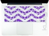 Kuzy - Purple Chevron Zig-Zag Keyboard Cover for MacBook Pro 13 15 17 Aluminum Unibody (fits MacBook with or w/out Retina Display) iMac and MacBook Air 13 Silicone Skin - Purple