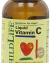 Child Life Liquid Vitamin C, Orange Flavor, Glass Bottle, 4-Ounce (Pack of 2)