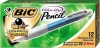 BIC Velocity Mechanical Pencil, Refillable, Thick Point (0.9 mm), 12 Pencils