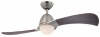 Westinghouse Lighting 7216100 Solana Two-Light 48-Inch Two-Blade Indoor Ceiling Fan, Brushed Nickel with Opal Frosted Glass