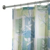 InterDesign Vivo Fabric Shower Curtain,72 by 72 Blue/Green