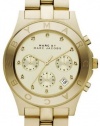 Marc Jacobs Chrono Glitz Gold Dial Women's Watch MBM3101