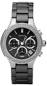 DKNY Ceramic Glitz Chronograph Black Dial Women's watch #NY4983