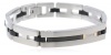 Dolan Bullock Men's Stainless Steel and 18k Yellow Gold Diamond Accent Bracelet