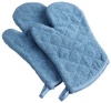 Excello Terry Ovenmitt, Smoke Blue, Set of 2