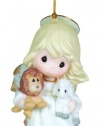 Precious Moments Angel Holding Lion And Lamb Ornament Peace On Earth