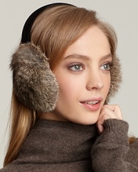 This winter lavish your ears with soft dyed rabbit fur earmuffs from Surell.