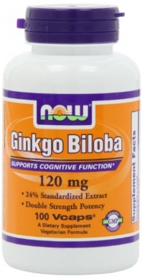 NOW Foods Ginkgo Biloba 120mg, 100 Vcaps