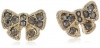 Betsey Johnson Iconic Summer Metallics Bow Stud Earrings