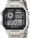 Casio Men's AE1200WHD-1A Stainless Steel Analog Digital Watch