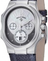 Philip Stein Classic Chrono Ladies Blue Strap Watch 22-FGR-UNM