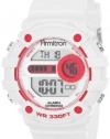 Armitron Women's 45/7031WHT Sport Pink Accented White Digital Chronograph Watch