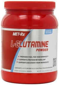 MET-Rx L-Glutamine Diet Supplement Powder, 1000 Gram