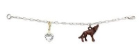 Twilight Breaking Dawn Bella's Wolf & Heart Bracelet