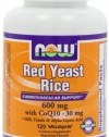 NOW Foods Red Yeast Rice & Coq10, 120 Vcaps