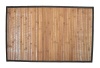 Natural Bamboo Step Mat, Dark Wood/Brown Trim