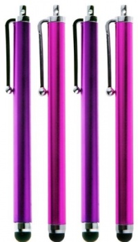 Bluecell 4 Pack of Purple Pink Stylus Universal Touch Screen Pen for Ipad 2 Ipod Iphone 4,4S,Kindle Fire,3g 3gs, Motorola Xoom, Samsung Galaxy Tab 8.9 10.1, Blackberry Playbook HTC Flyer Tablet