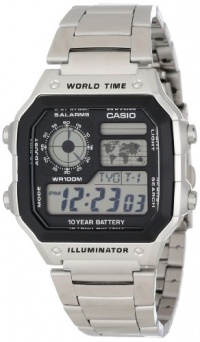 Casio Men's AE1200WHD-1A Stainless Steel Analog Digital Watch