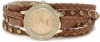 XOXO Women's XO5602 Brown Braided Wrap Watch