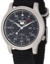 Seiko Men's SNK809 Seiko 5 Automatic Watch with Black Canvas Strap