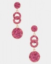 Trendy Fashion Jewelry - Dangling Crystal Earrings - By Fashion Destination (Rose) | Free Shipping