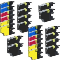 Set of 24 pack LC75 High Yield Compatible Ink Cartridge Combo 12xBk, 4xC, 4xM & 4xY