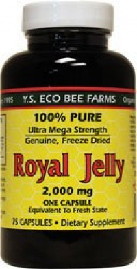 100% Pure Freeze Dried Fresh Royal Jelly - 2000 mg - 75 - Capsule