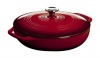 Lodge Color EC3CC43 Enameled Cast Iron Covered Casserole, Island Spice Red, 3-Quart