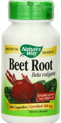 Nature's Way Beet Root Powder Capsules 500 mg, 100-Count