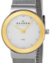 Skagen Women's 358SGSC Steel Collection Crystal Accented Mesh Stainless Steel Mirror Dial Watch