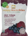 Happy Munchies Rice Cakes, Blueberry and Beet, 1.4 Ounce