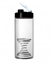 Sun's Tea (TM) 21oz Borosilicate Glass Blender Bottle /Shaker Bottle with hourglass-shape Blending Spring