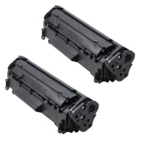 (2 Pack) HP Q2612A Compatible Black Toner Cartridge