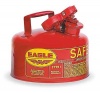 Eagle UI-10-S Red Galvanized Steel Type I Gas Safety Can, 1 gallon Capacity, 8 Height, 9 Diameter