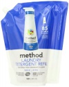 Method Laundry Detergent with Smartclean Tech, 85 Loads, Refill, Fresh Air, 34 Ounce