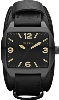 Fossil Roland JR1386 Leather Watch - Black