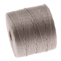 BeadSmith Super-Lon Cord - Size #18 Twisted Nylon - Silver / 77 Yard Spool