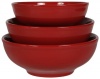 COLORcode Serving Bowl, Rhubarb, Set of 3