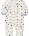 Carters Little Big Guy Zip Up Sleep & Play WHITE 3 Mo