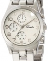 Breda Women's 8212-Silver Autumn Sleek Metal Designer Dial Three-Link Band Watch