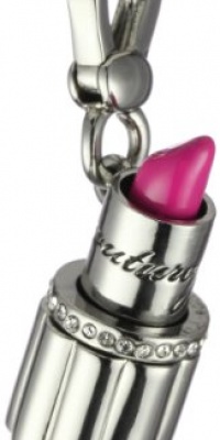 Juicy Couture Lipstick Charm Silver-Tone