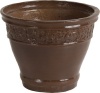 Dynamic Design GVS0612PB Versaille 6-Inch Ceramix Planter, Classic Chic Style, Portobello