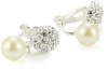 Carolee Pearl and Crystal Basics Simulated Pearl Drop Clip Earrings