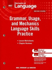 Elements of Language: Grammar Usage and Mechanics Language Skills Practice Grade 8 (Eolang 2009)