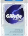 Gillette Anti-perspirant/deodorant Clear Gel, Arctic Ice, 4-Ounce Stick (Pack Of 6)