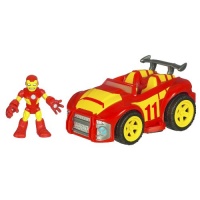 Playskool Super Hero Adventure - Race Car With Iron Man