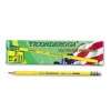 Ticonderoga Cedar Yellow Wood Pencils, #2-1/2/F Medium Lead, Dozen DIX13885