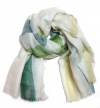 Burberry Muticolor Check Gauze Scarf, Bright Clover Giant Check